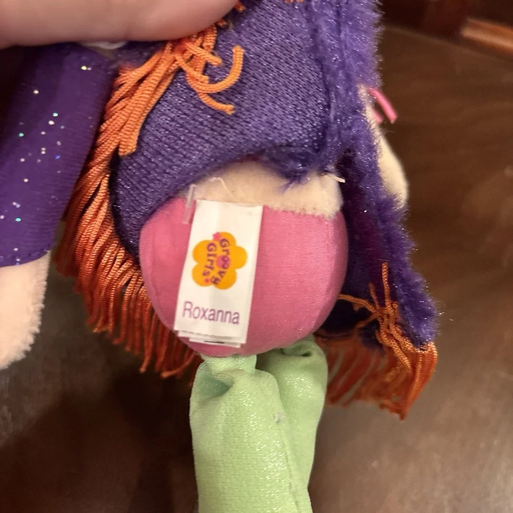 Manhattan Toy Groovy Girls Roxanna Plush Doll 2006 Blue Hair Guitar Rock Star